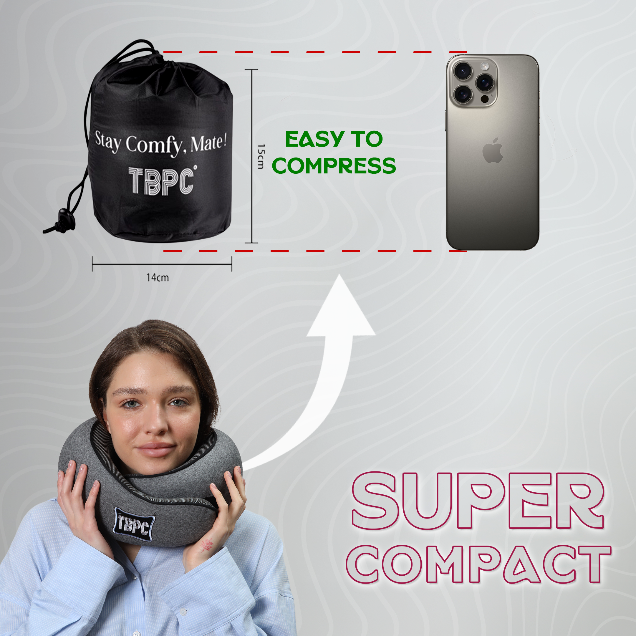 TBPC™ Travel Neck Pillow