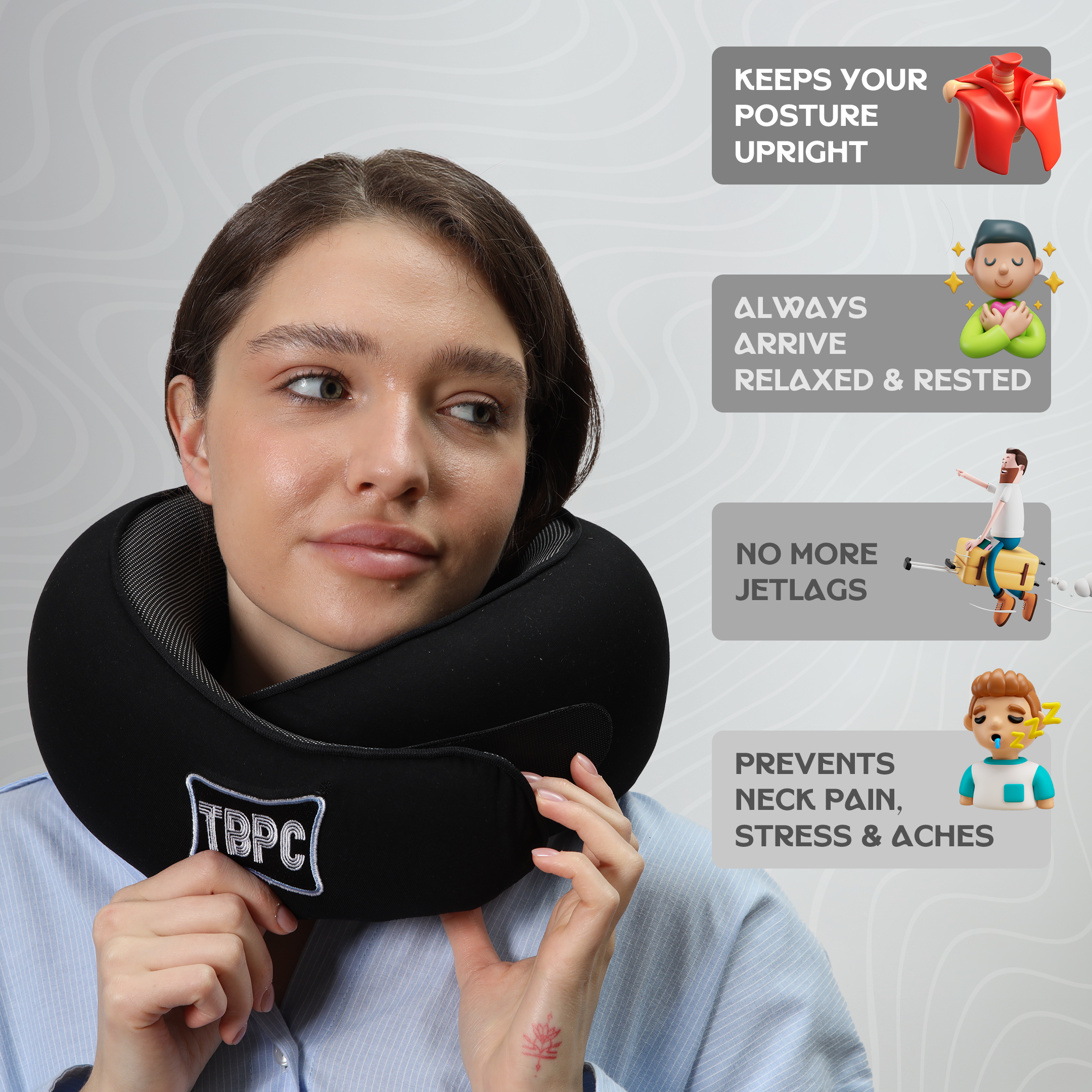 TBPC™ Travel Neck Pillow