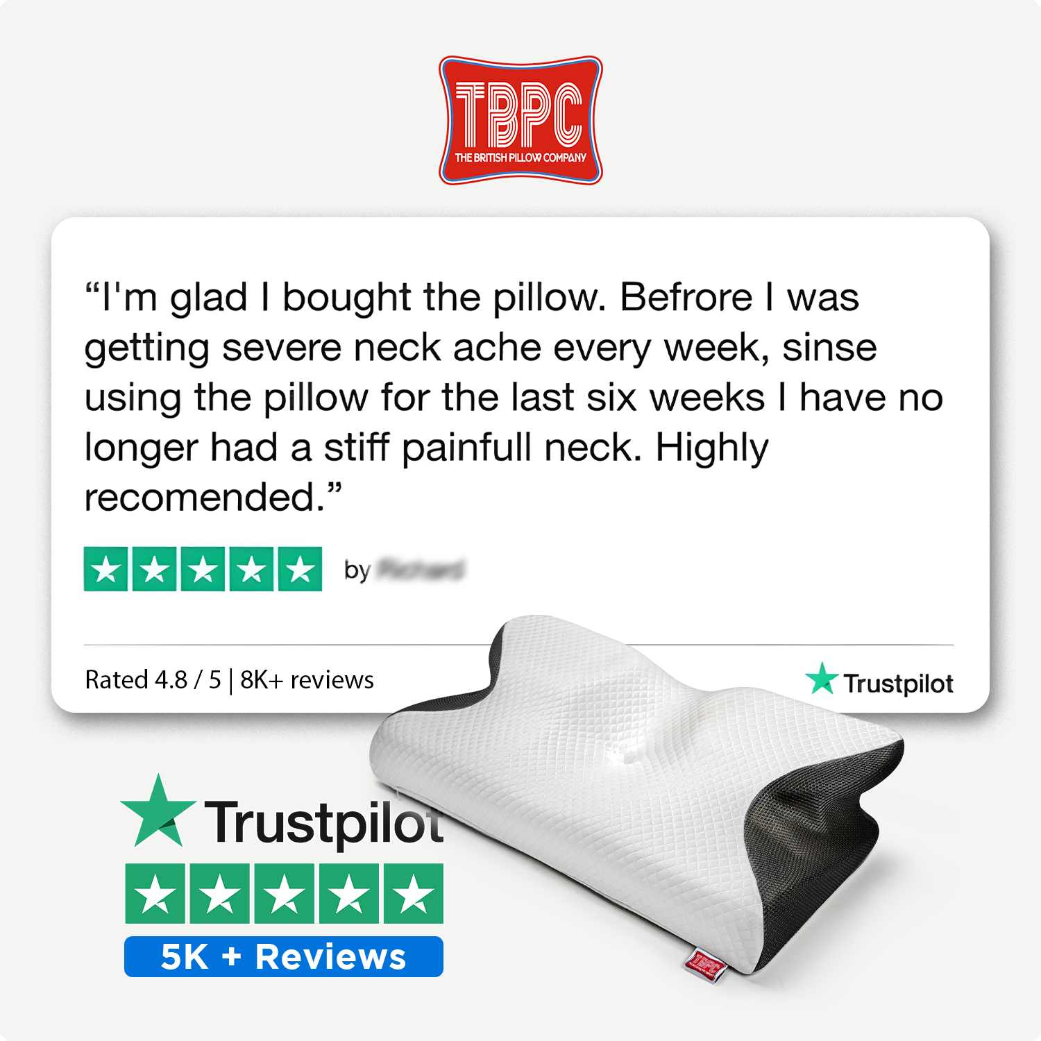 TBPC™ Contour Relief Pillow